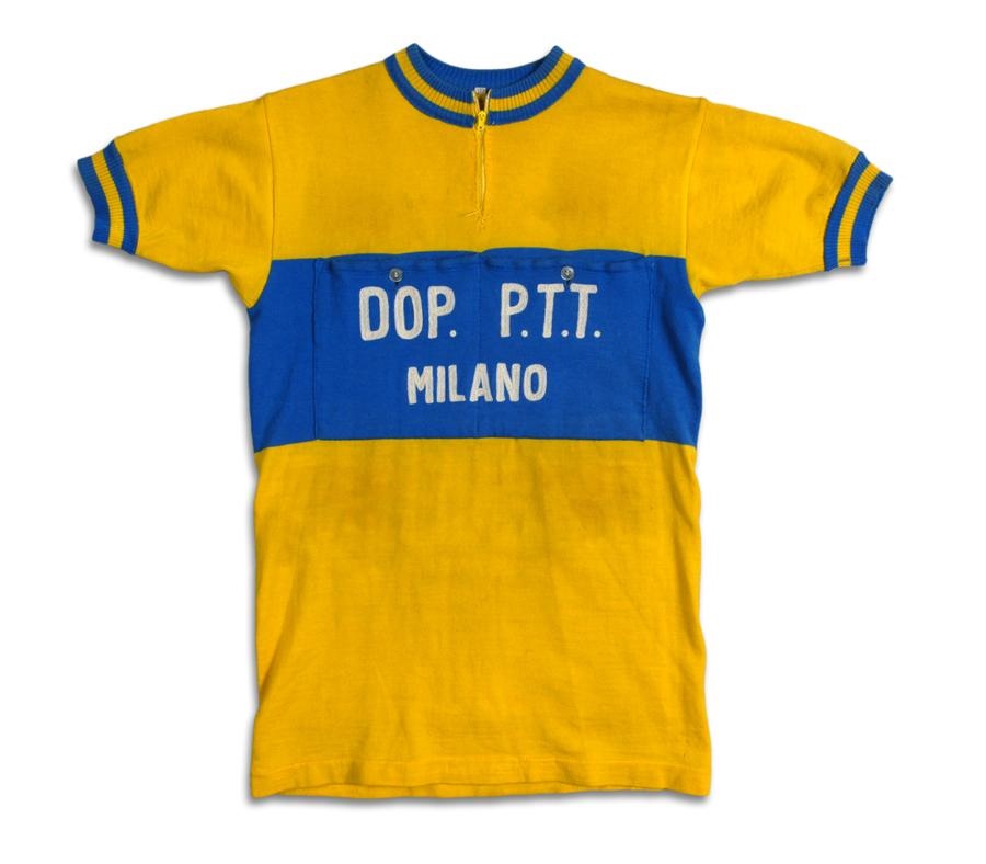 - 1950s Milan Wool Bicycle Team Jersey