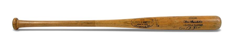 - Chris Chambliss Game Used Bat dated 10-14-76