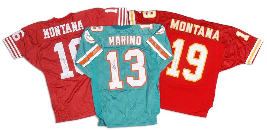 - Upper Deck Signed Jerseys (2 Montana and 1 Marino in boxes)