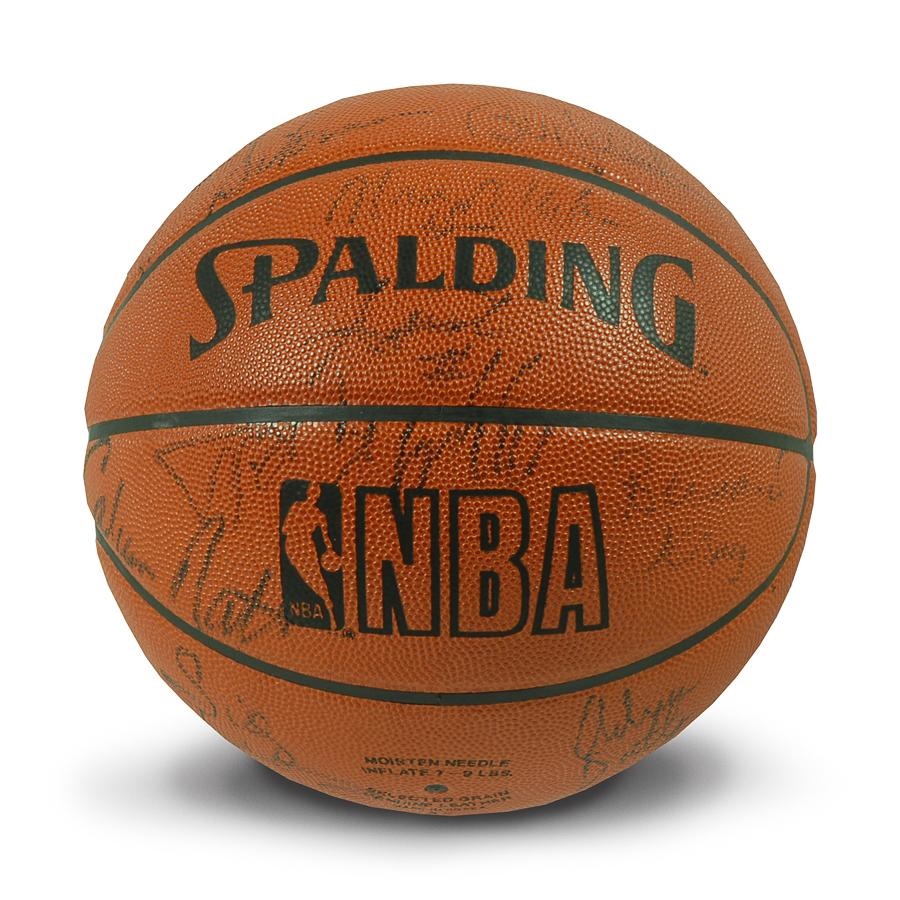 - 1985 NBA All Star Signed BasketBall with Jordan and Magic