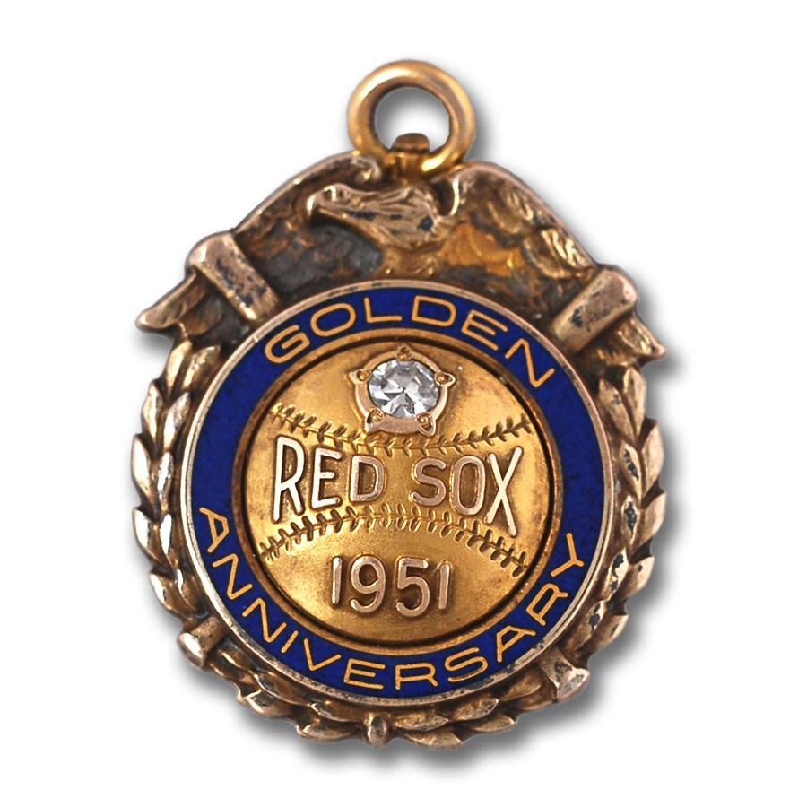 Baseball Memorabilia - 1951 Boston Red Sox Golden Anniversary Lapel Pin