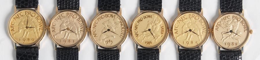 - Six AFC-NFC Pro Bowl Watches (1980-1985)