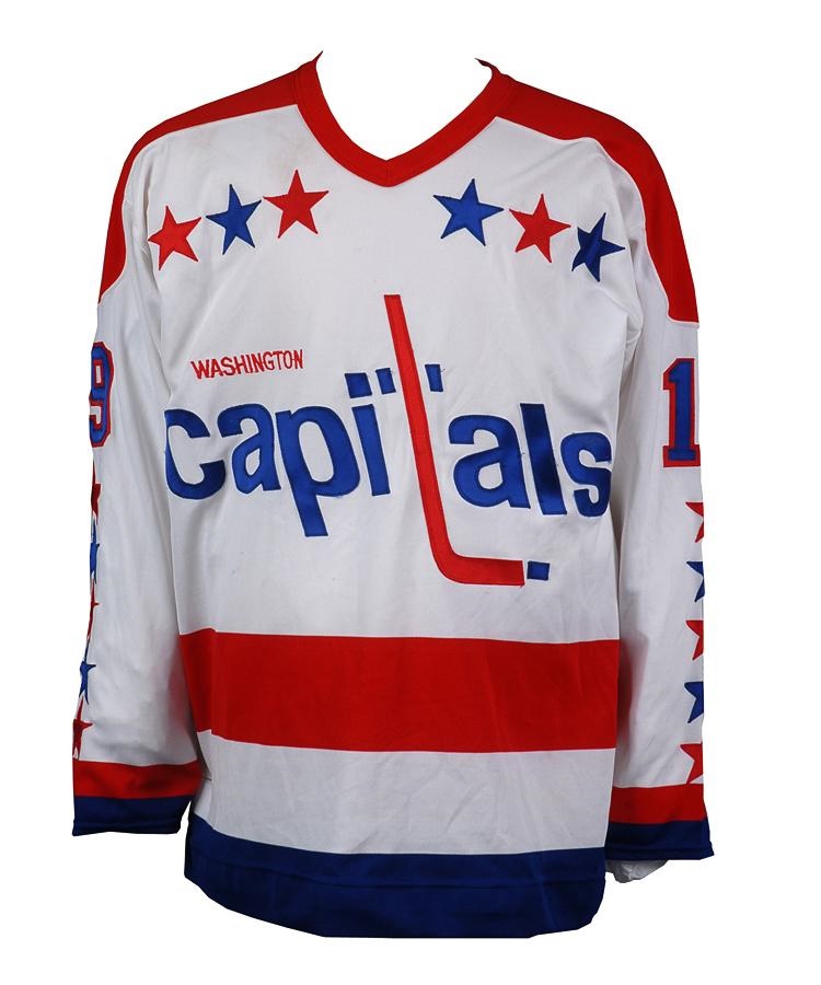 Game Used Hockey - 1981-82 Paul MacKinnon Washington Capitals Game Worn Jersey
