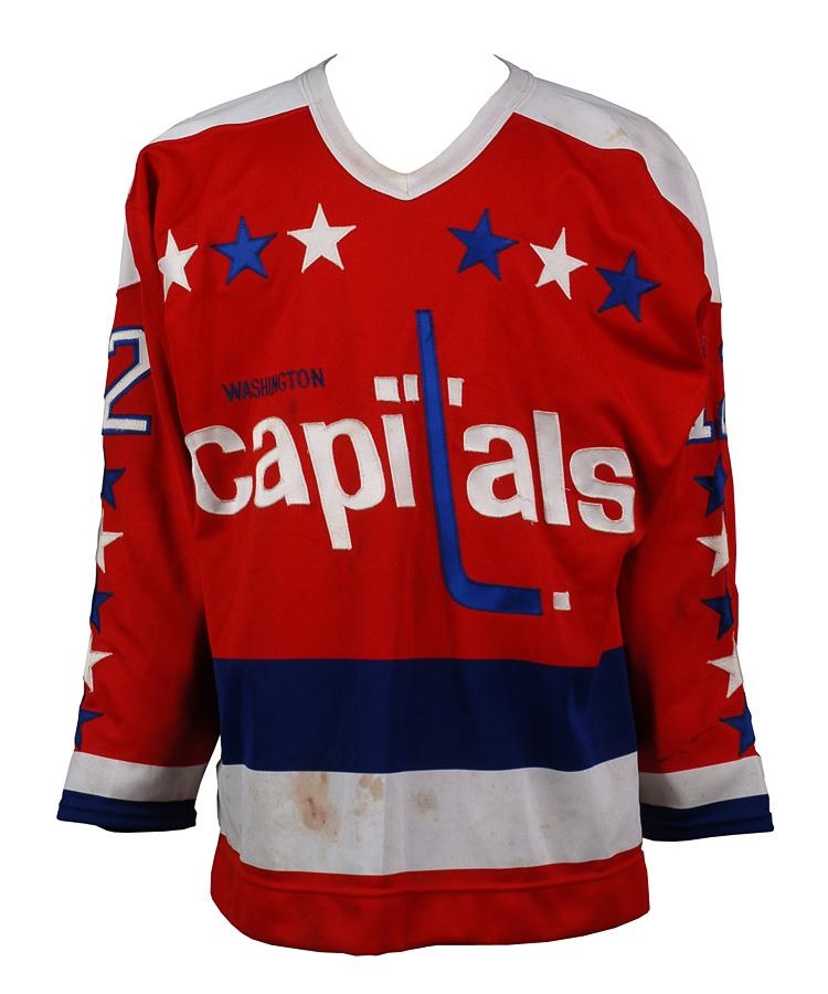 Game Used Hockey - 1982-83 Glen Currie Washington Capitals Game Worn Jersey