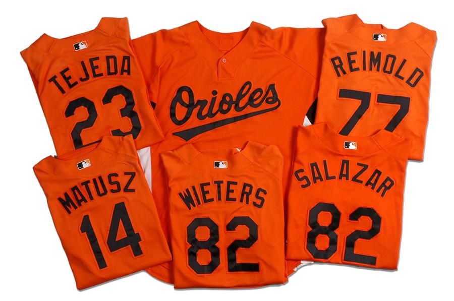 - Six 2006-07 Baltimore Orioles Game Used Spring Training Jerseys