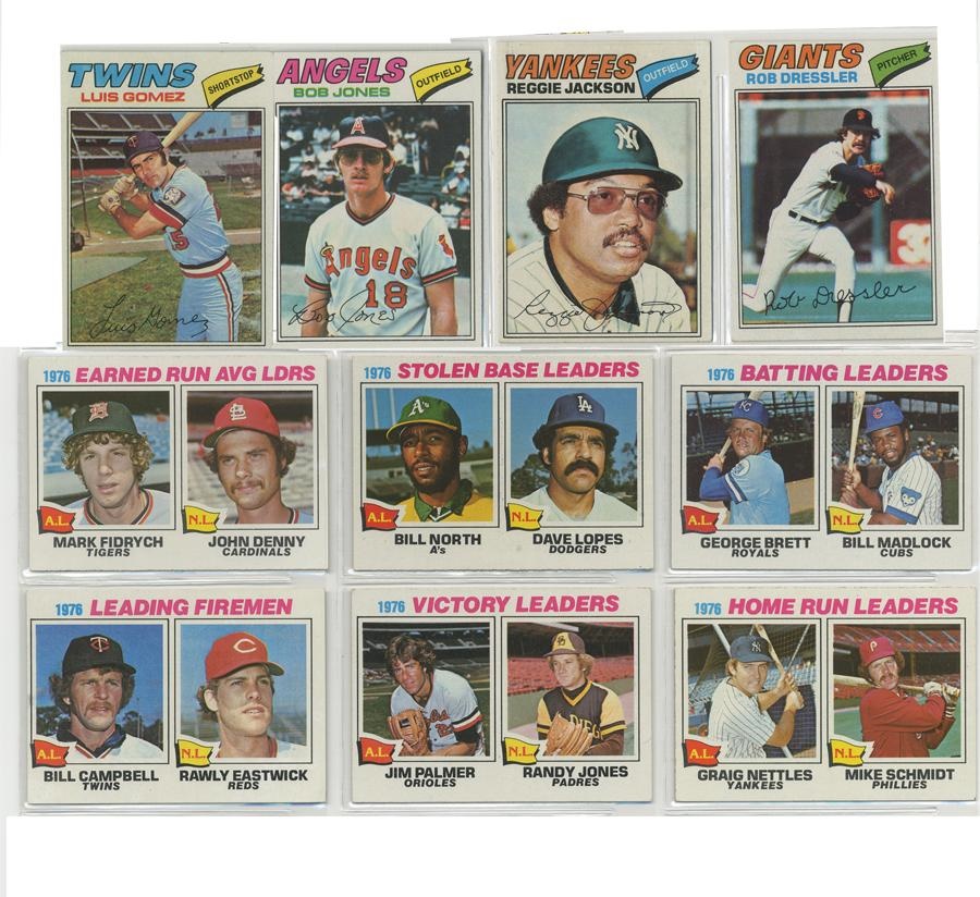 - 1973 through 1979 Topps Baseball Sets