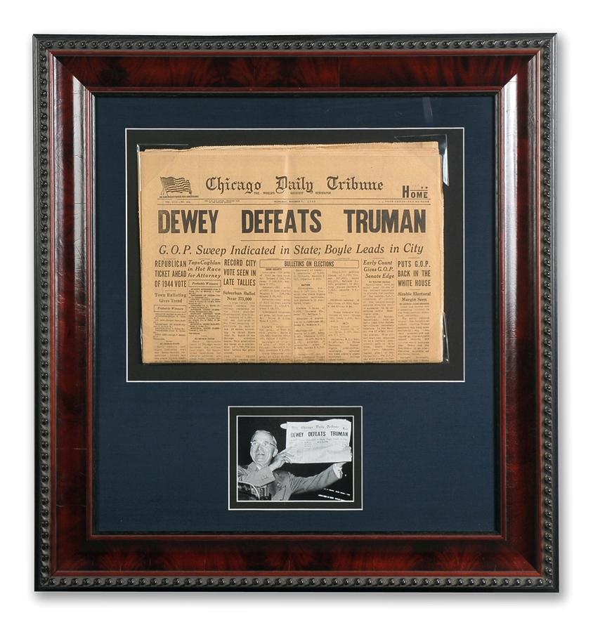 Rock And Pop Culture - Dewey Defeats Truman Newspaper