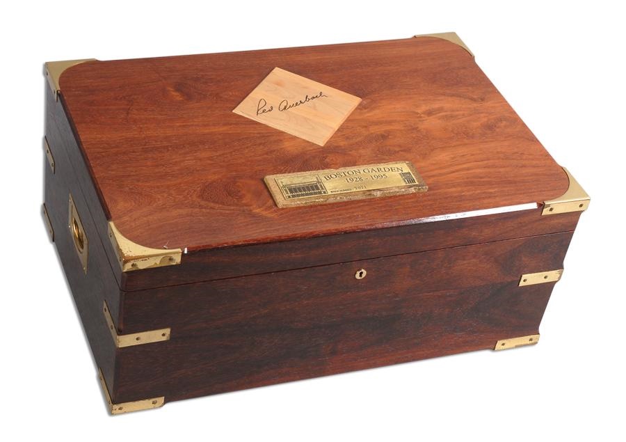 - Boston Garden Humidor Signed by Red Auerbach