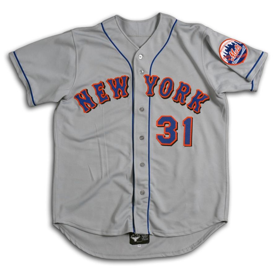 - 1998 Mike Piazza Game Used New York Mets Jersey
