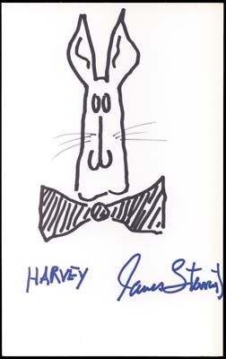 Movies - Jimmy Stewart Signed Original Art (6x10")