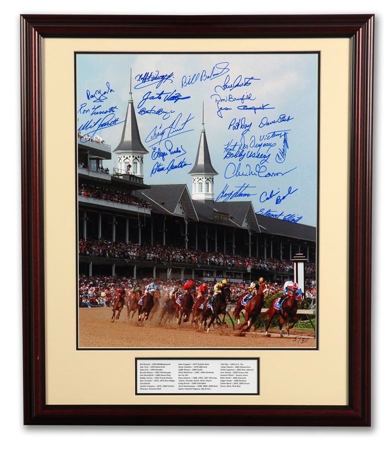 - Limited Edition Kentucky Derby Photo Signed by 23 Jockeys