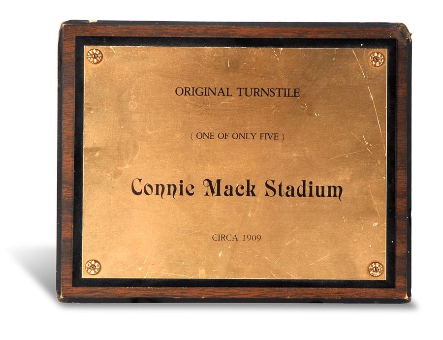 Baseball Memorabilia - Connie Mack Stadium Turnstile Circa 1909