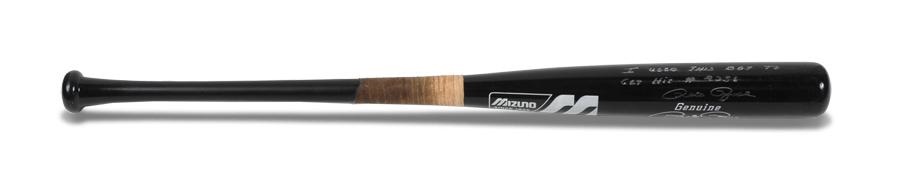 Pete Rose Mizuno Game Used Bat Used to Set All Time Hit Record of 4256 GU10