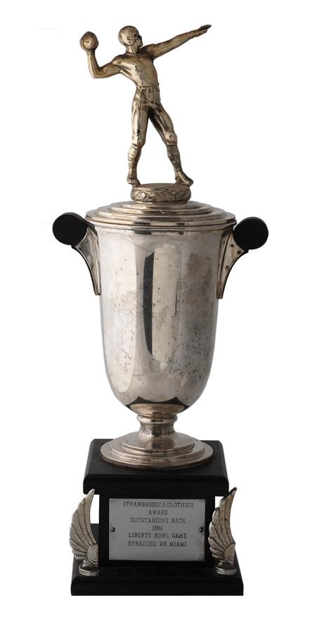 Ernie Davis - Ernie Davis 1961 Liberty Bowl Outstanding Running Back Trophy