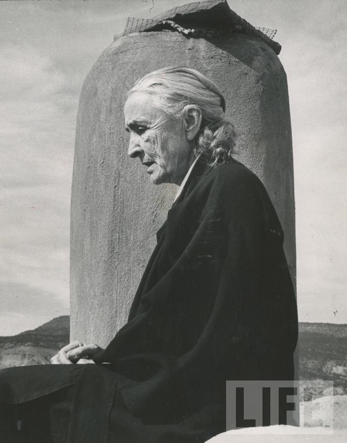 The Arts - Georgia O'Keeffe At Her Ghost Ranch Home by John Loengard (1934- )