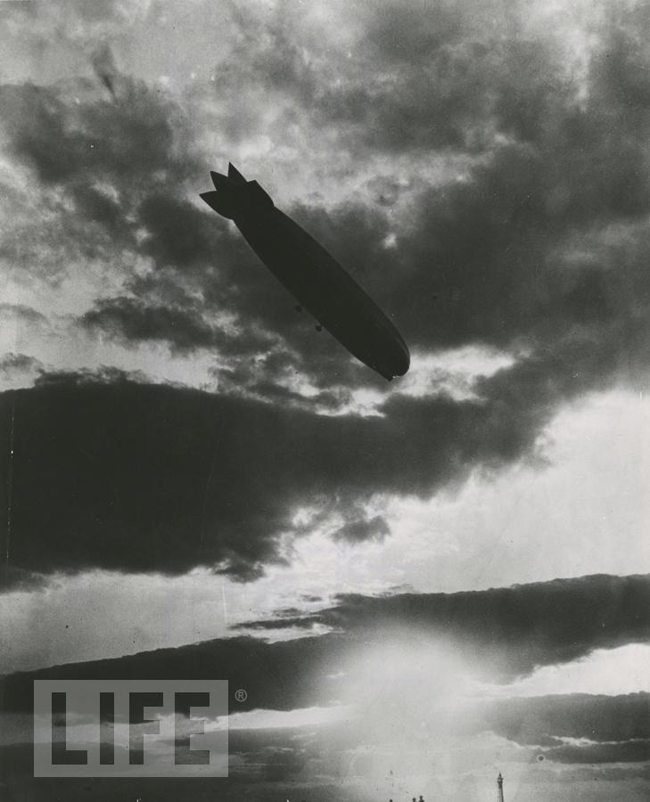 World History - The Graf Zeppelin Over Lakehurst by Herbert Orth