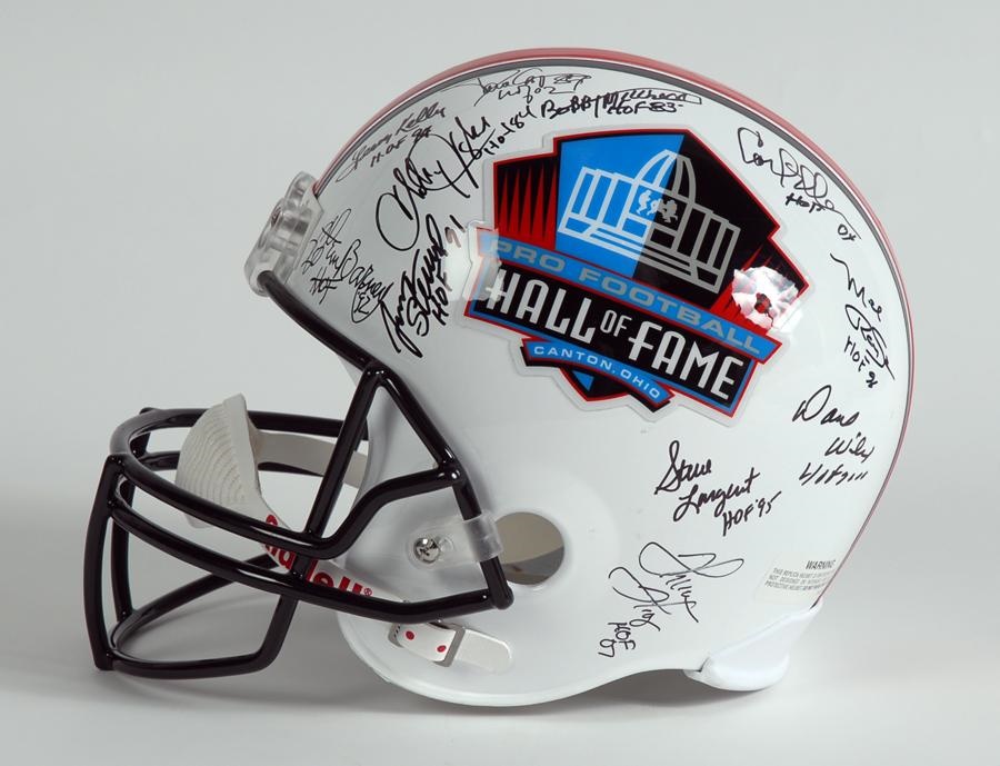 - Football Hall of Famers Signed Helmet