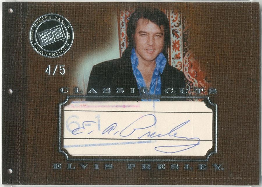 - Elvis Presley Press Pass Classic Cuts Autograph Card 4/5