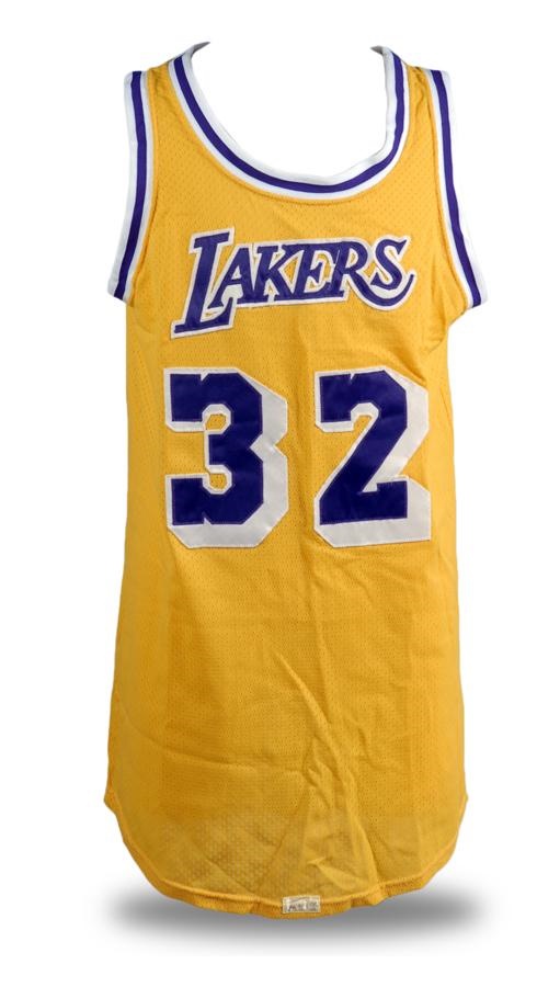- 1980s Magic Johnson Los Angeles Lakers Game Used Jersey
