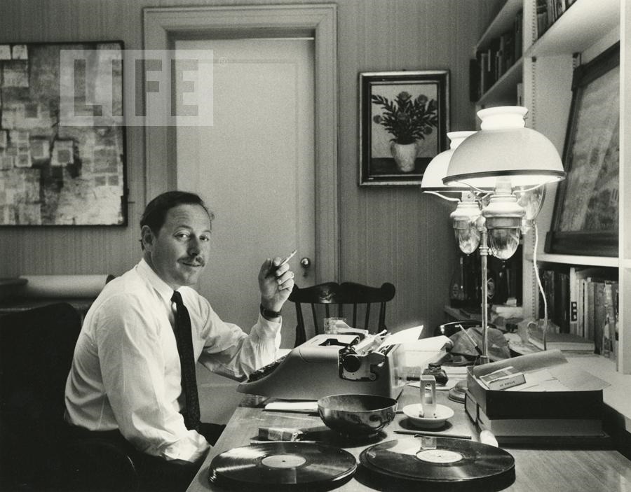 - Tennessee Williams at His Desk by Alfred Eisenstaedt (1898 - 1995)