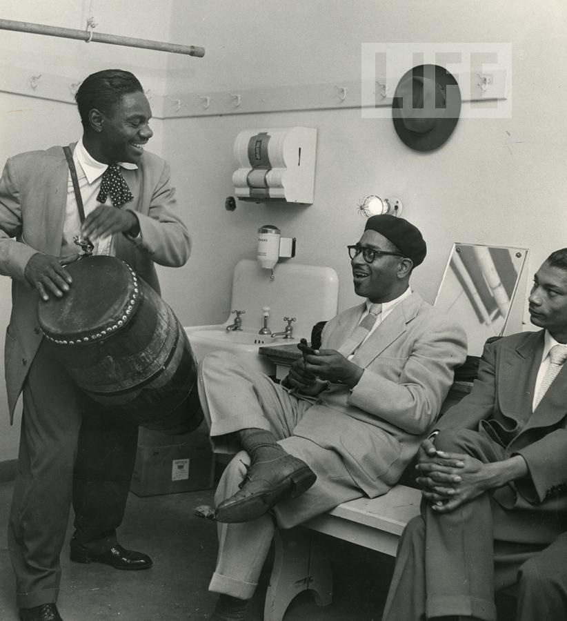 The Arts - Dizzy Gillespie Prior to a Performance by Allan Grant (1919 - 2008)