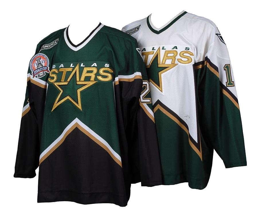 Game Used Hockey - 2000 Joel Bouchard & Shawn Chambers Dallas Stars Stanley Cup Finals Game Worn Jerseys (2)
