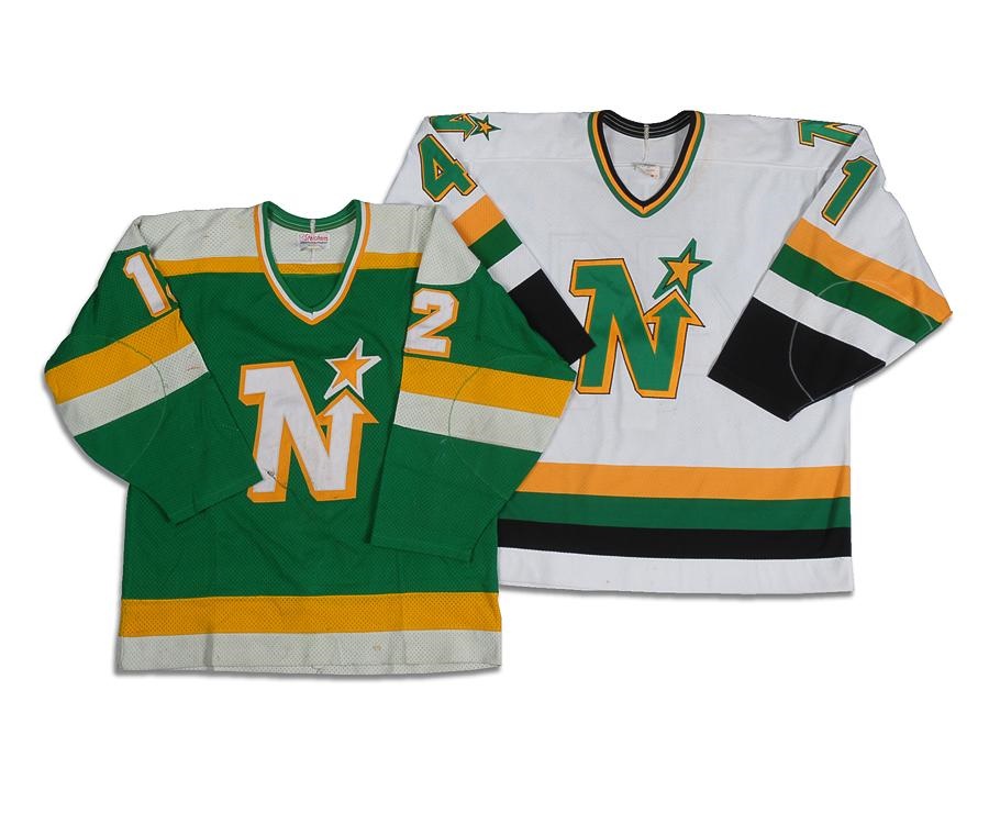 1984-85 Keith Acton & 1990-91 Dan Gratton Minnesota North Stars Game Worn Jerseys (2)