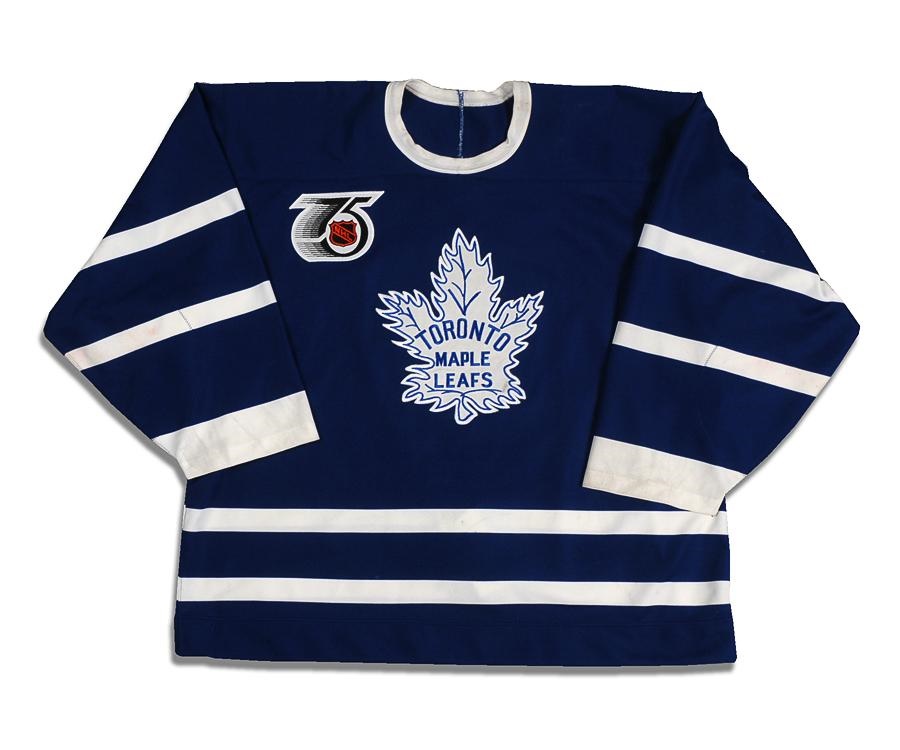 Game Used Hockey - 1991-92 Grant Fuhr Toronto Maple Leafs Turn-Back-the-Clock Game Worn Jersey