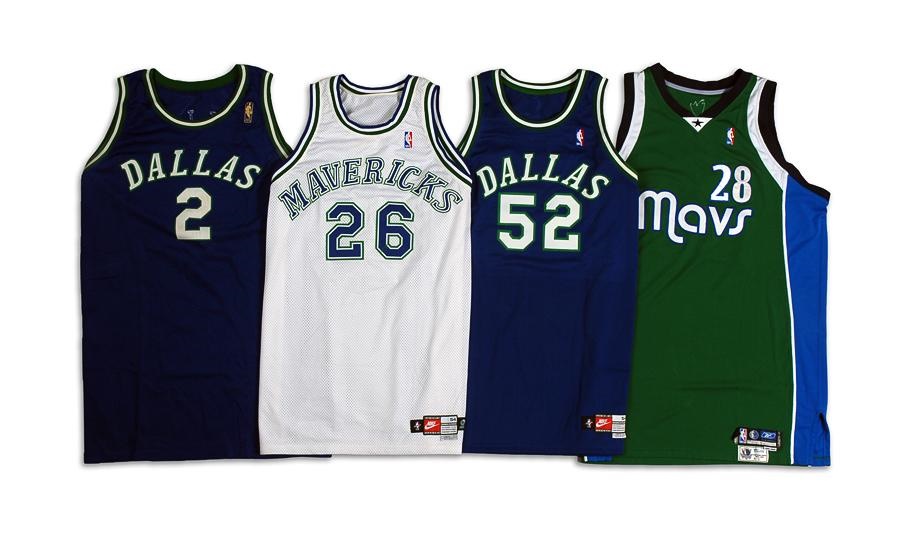 - 4 Dallas Mavericks Game Used Jerseys