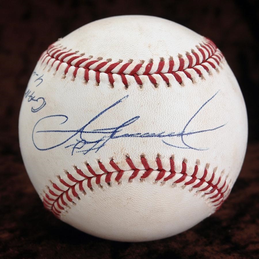 Baseball Memorabilia - Sammy Sosa 500 Home Run Signed Game Used Baseball