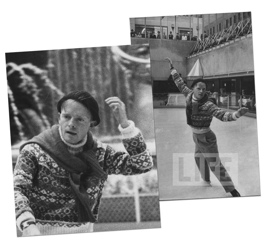 - Truman Capote Ice Skating by Alfred Eisenstaedt (1898 - 1995)