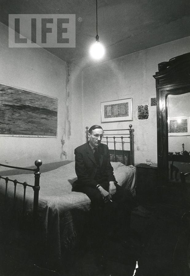 - William Burroughs at the Beat Hotel by Loomis Dean (1917 - 2005)