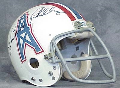Football - 1970's Earl Campbell Houston Oilers Game Used Helmet