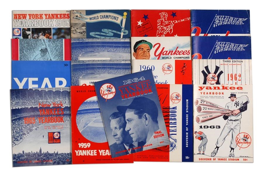 - 1950s -1960s New York Yankees Yearbook Collection