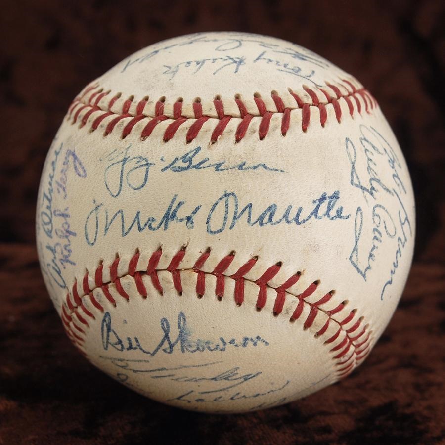 1957 New York Yankees Signed Baseball