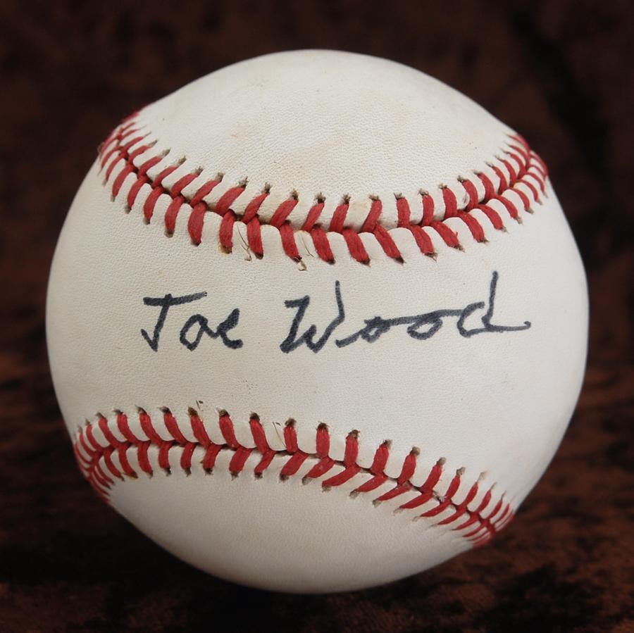 Joe Wood Single Signed Baseball