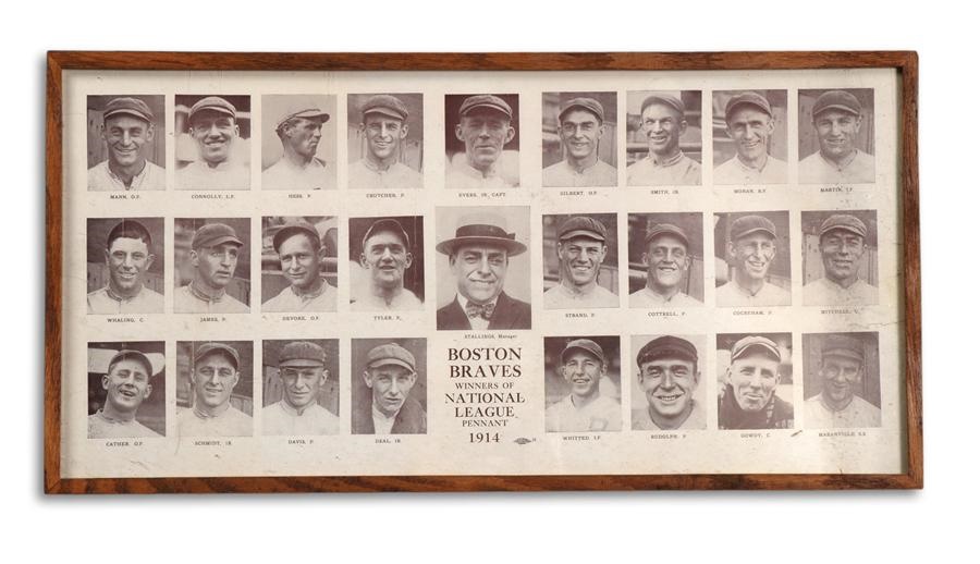 1914 Boston Braves Advertising Poster