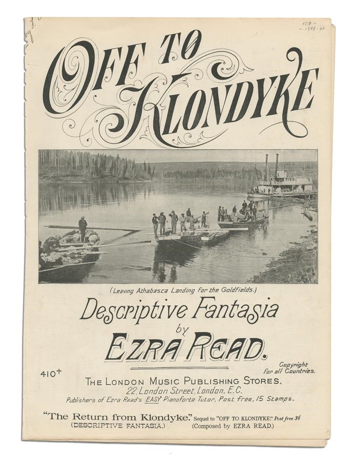 - 1898 "Off To Klondyke" Gold Rush Sheet Music