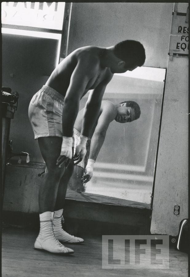 Sports - Muhammad Ali Looks in the Mirror by John Shearer