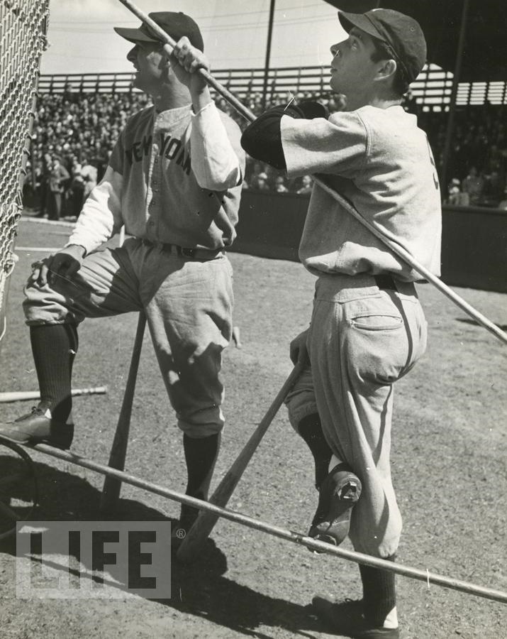 Lou Gehrig and Joe DiMaggio by Carl Mydans (1907 - 2004)