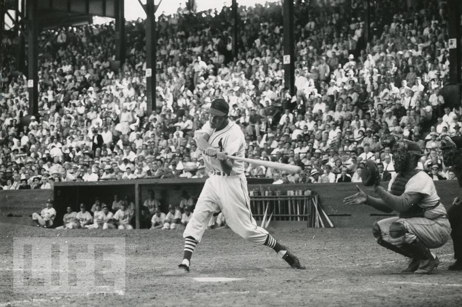 Stan Musial Batting by Francis Miller