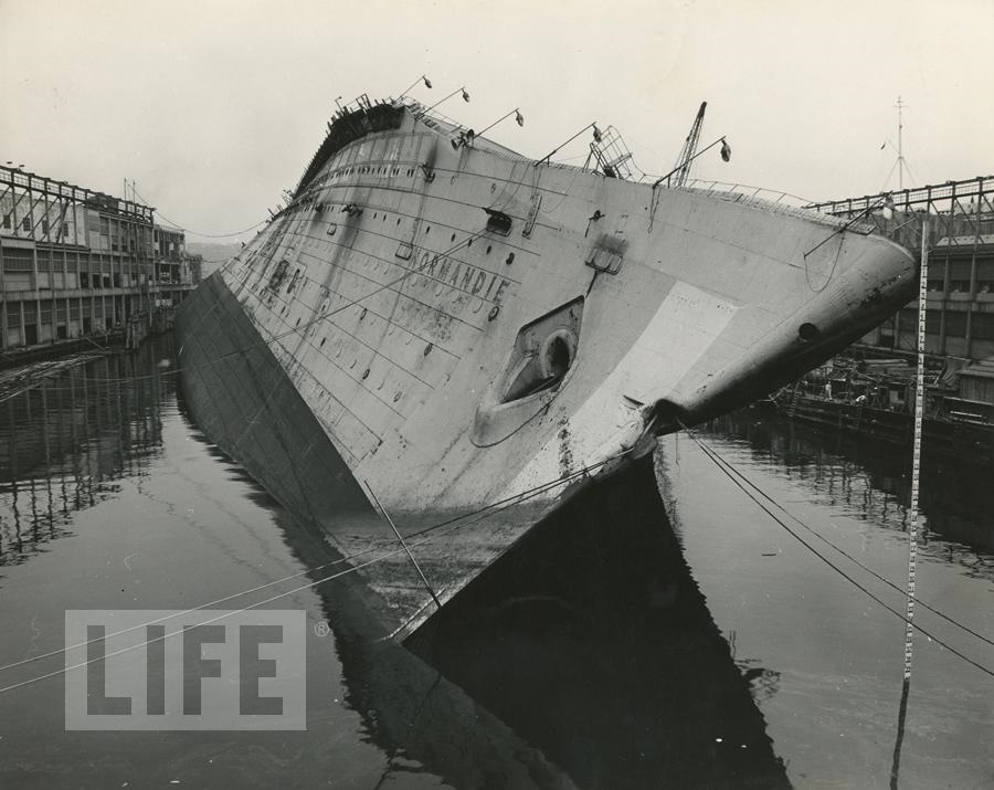 U.S. History - The SS Normandie by Bernard Hoffman