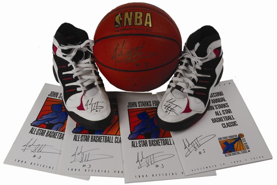 - John Starks Collection including Bronze Statue and Autographed Jersey