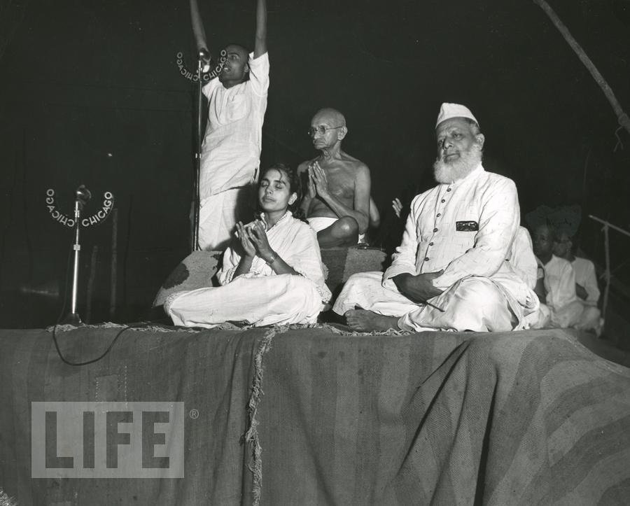 World History - Mohandas Gandhi and Nephew Kanu by Margaret Bourke-White (1904-1971)