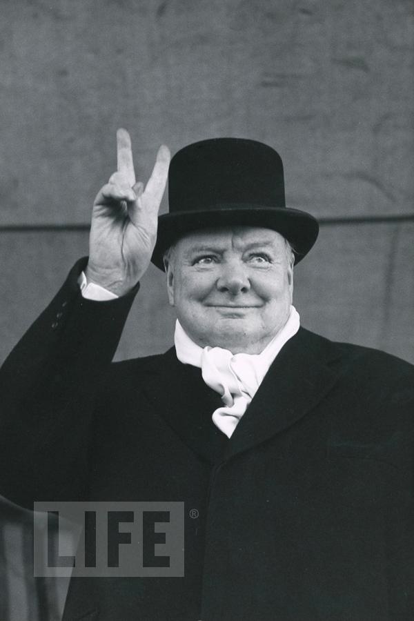 Winston Churchill by Alfred Eisenstaedt (1898 - 1995)