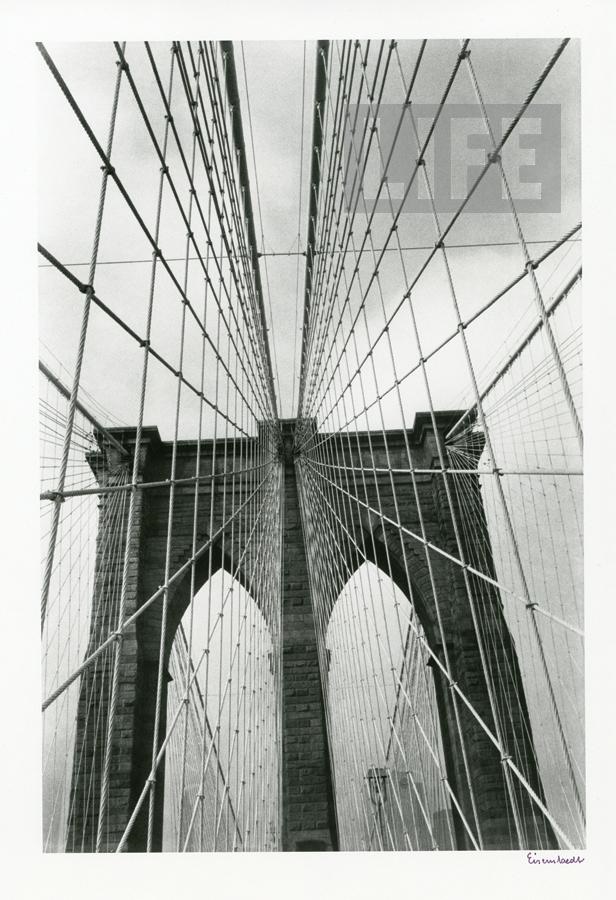 The Arts - The Brooklyn Bridge #2 by Alfred Eisenstaedt (1898 - 1995)