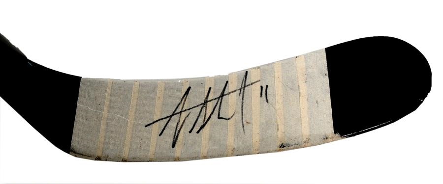 Game Used Hockey - 2009-10 Jordan Staal Signed Game Used Stick