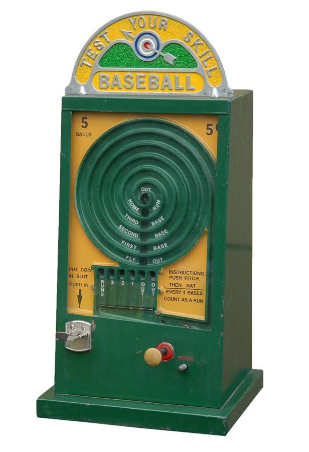 The Mike Brown Collection - Test Your Skill 1950s Baseball Coin-Op