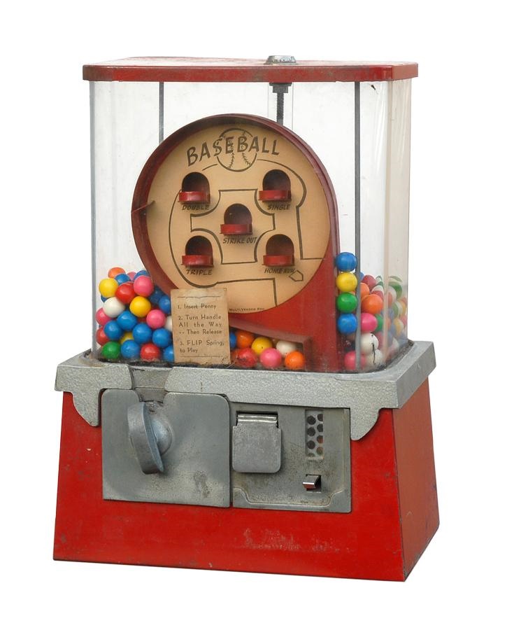 The Mike Brown Collection - One-Cent Baseball Gumball Machine