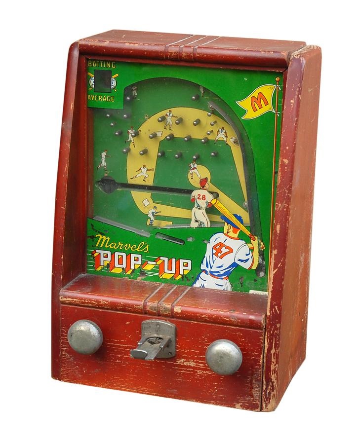 - Marvel Pop Up 1950s Baseball Coin-Op